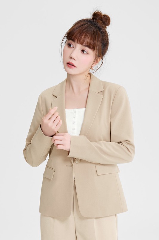 彈性西裝外套-女