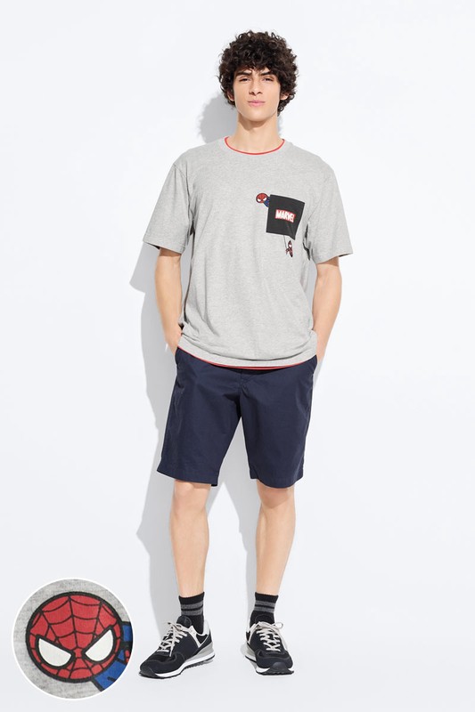 漫威系列口袋印花T恤-02-男