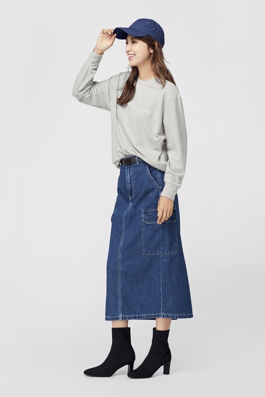 柔軟磨毛寬鬆圓領上衣-女