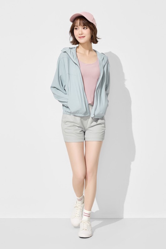 吸排運動鬆緊短褲-女