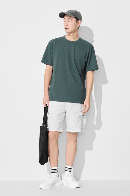 粗紡圓領T恤-男