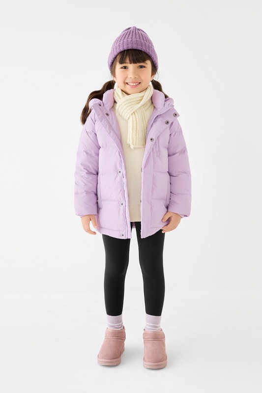 極暖羽絨連帽外套-童