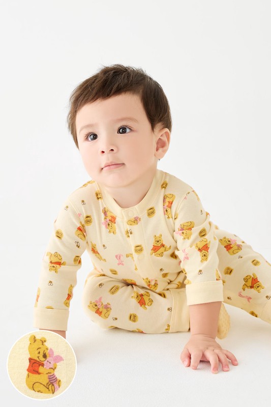 迪士尼系列純棉羅紋連身衣-Baby