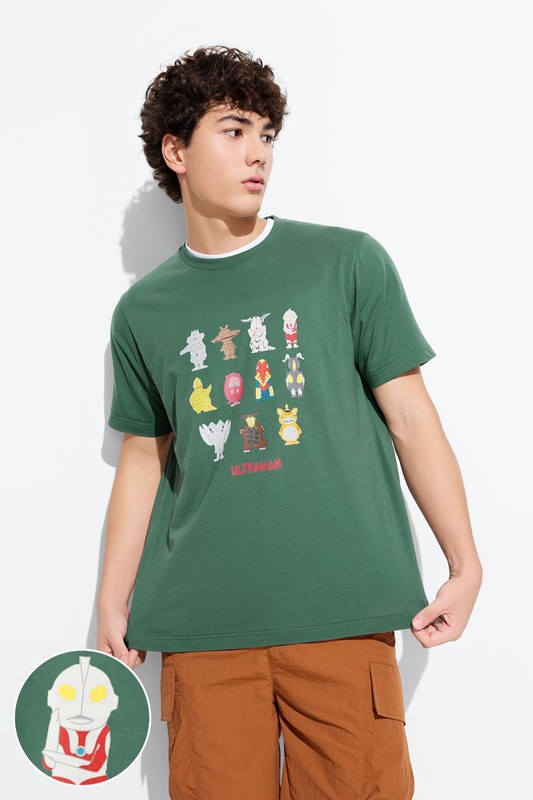 超人力霸王印花T恤-03-男