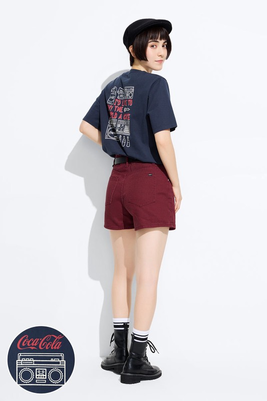 可口可樂寬版印花T恤-12-女