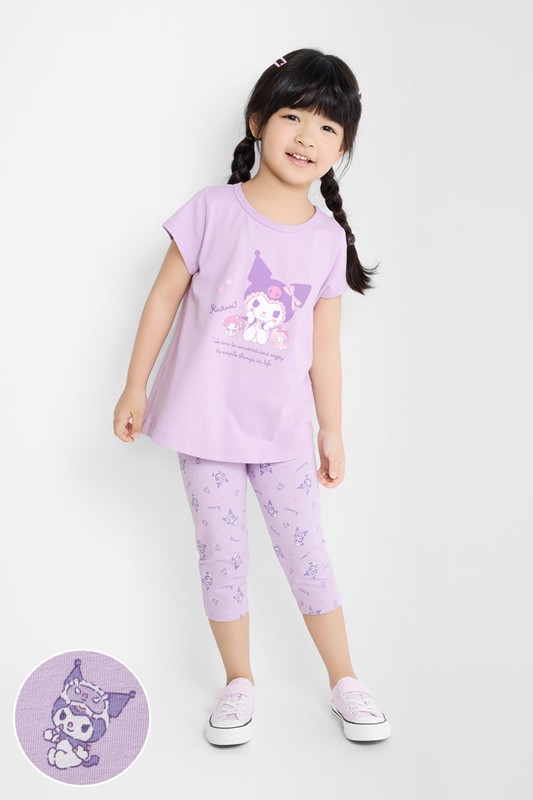 三麗鷗彈力七分內搭褲-童