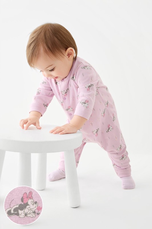 迪士尼系列純棉羅紋連身衣-Baby