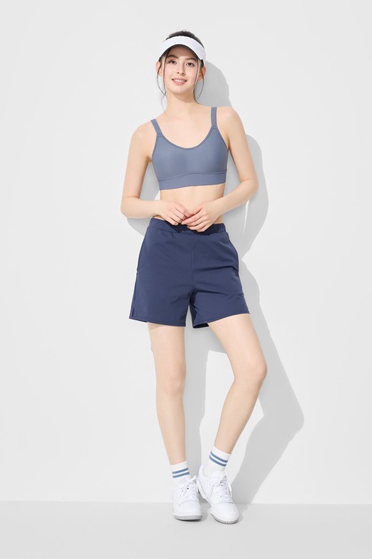 吸排彈性網眼短褲-女