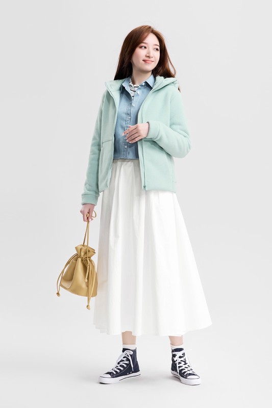 Fleece厚版連帽外套-女