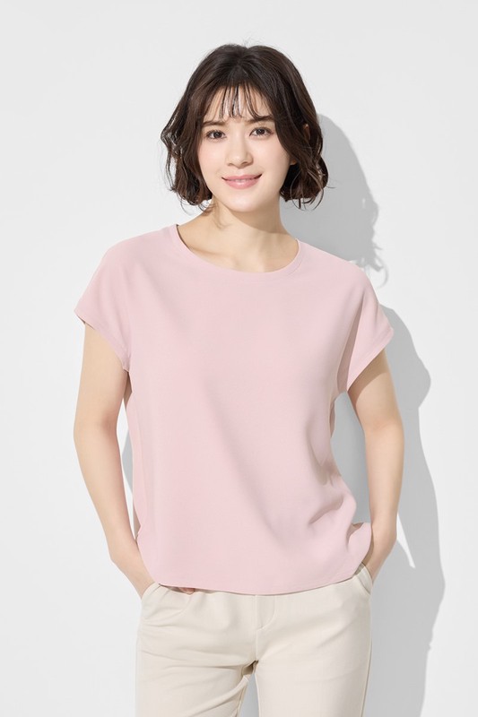 輕柔連袖寬版上衣-女