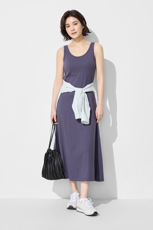 純棉背心長洋裝-女