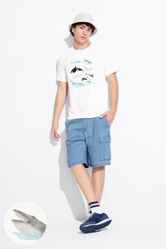 大人的圖鑑印花T恤-02-男