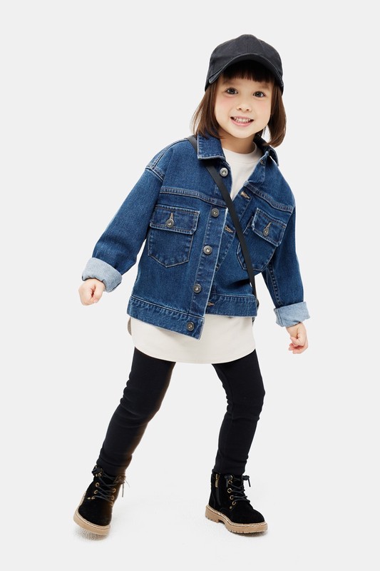 羅紋九分內搭褲-童