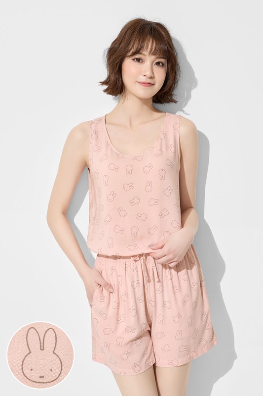 Miffy嫘縈印花背心家居套裝-女