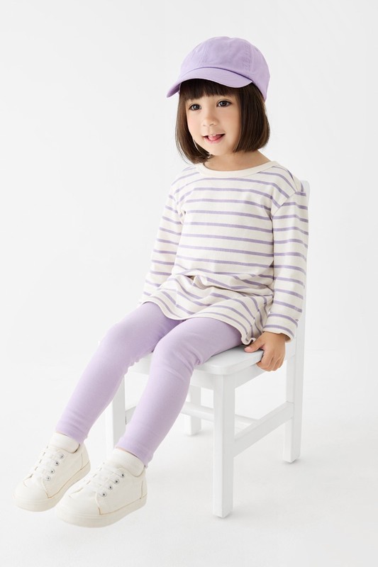 磨毛羅紋內搭褲-童