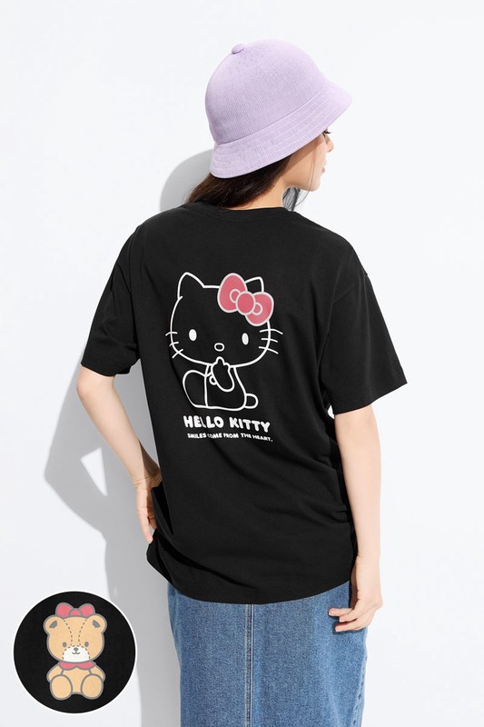 三麗鷗寬長版印花T恤-11-女