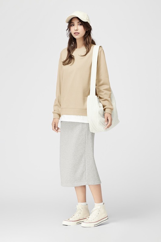 毛圈假兩件寬版上衣-女