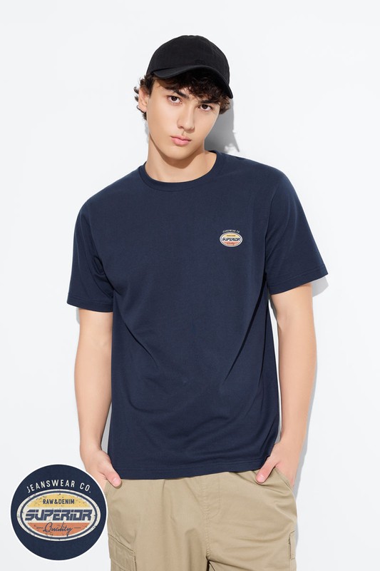 文字厚版印花T恤-03-男