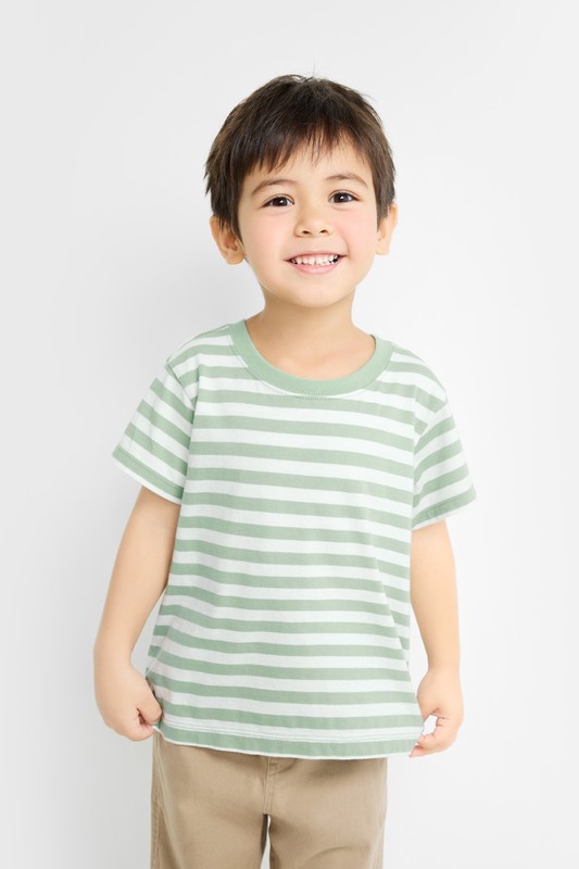 純棉條紋T恤-童