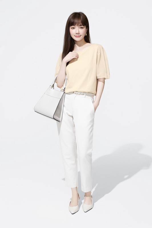 莫代爾雪紡袖上衣-女