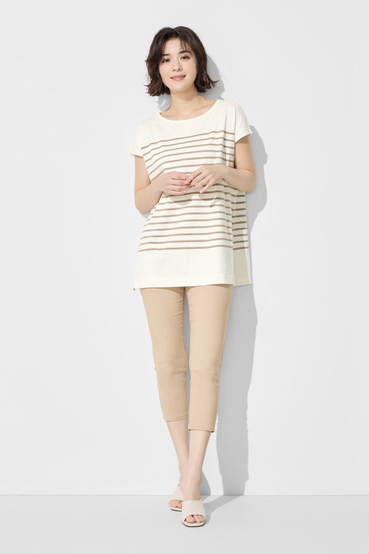 彈力顯瘦七分緊身褲-女