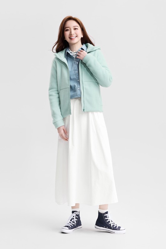 Fleece厚版連帽外套-女