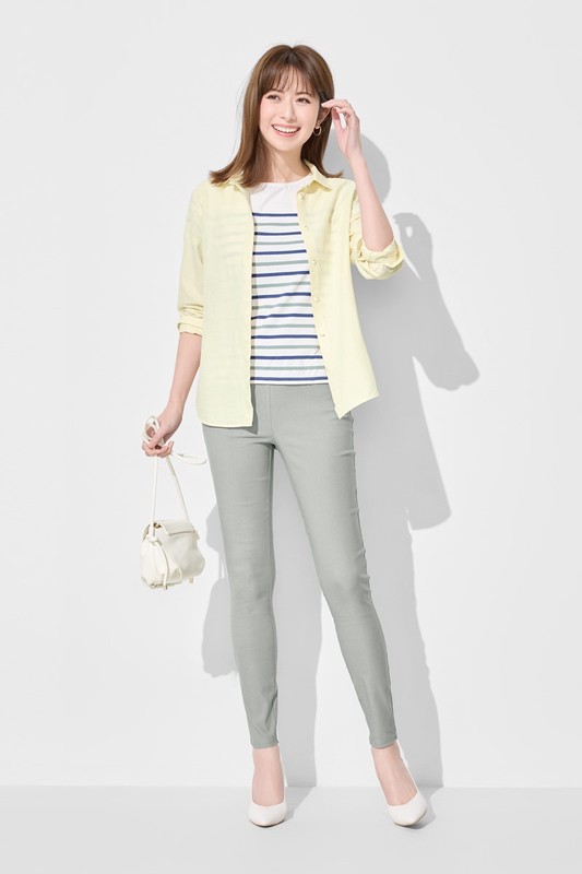 彈力顯瘦緊身褲-女