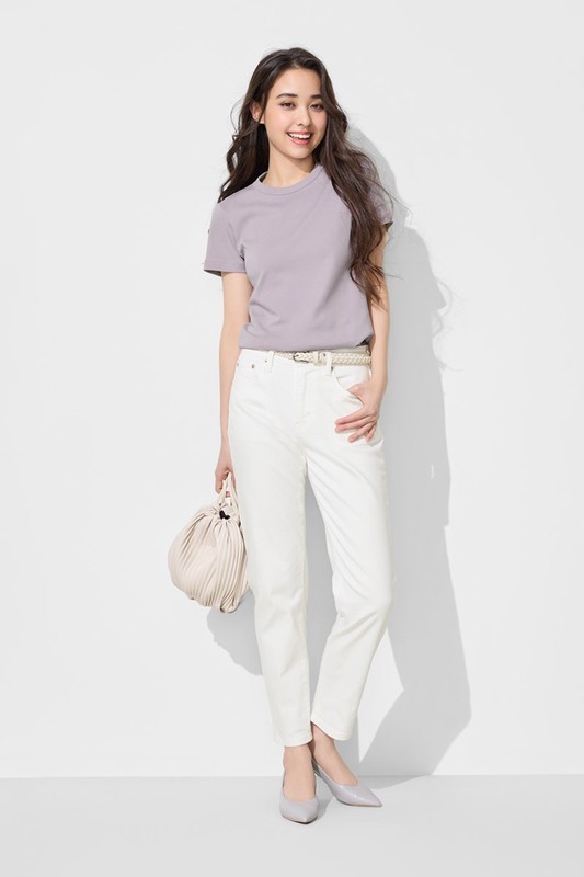 純棉厚實圓領T恤-女