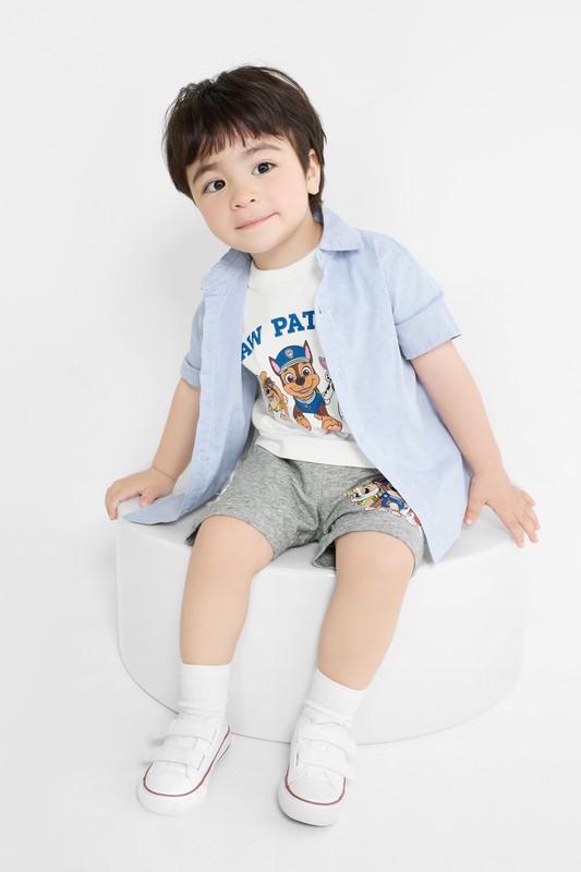 汪汪隊立大功竹節棉印花短褲-Baby