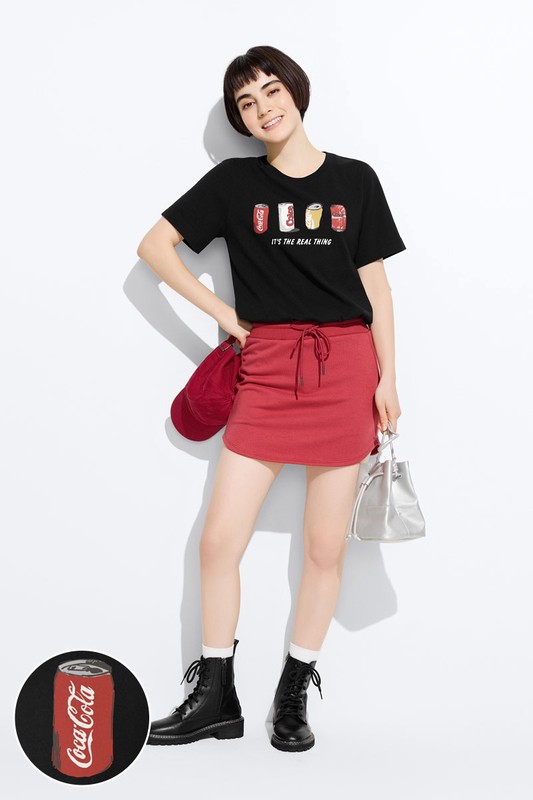 可口可樂厚版印花T恤-15-女