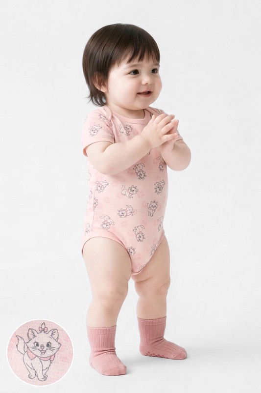 迪士尼系列純棉羅紋包臀衣-Baby