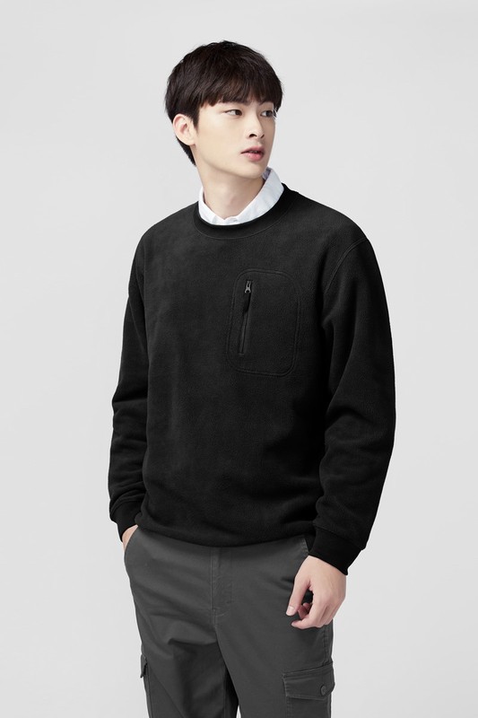 Fleece口袋休閒上衣-男