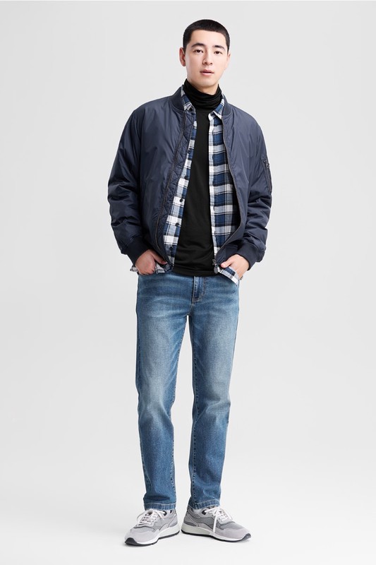 heatup高領九分袖上衣-男