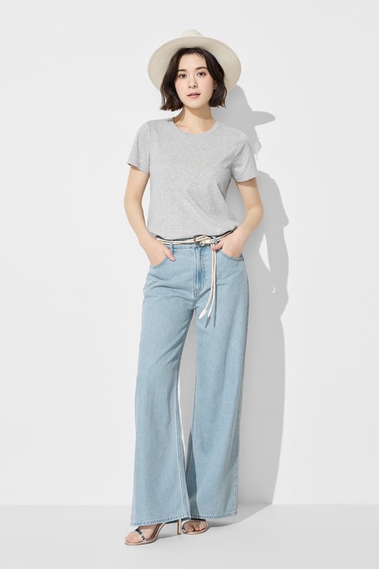 純棉圓領T恤-女