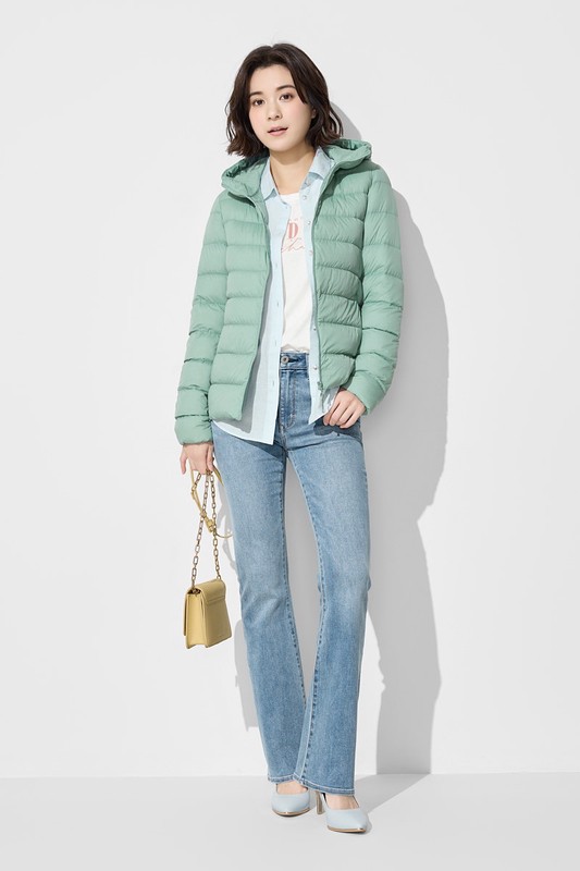 極輕羽絨連帽外套-女