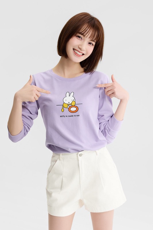 Miffy長袖印花T恤-12-女