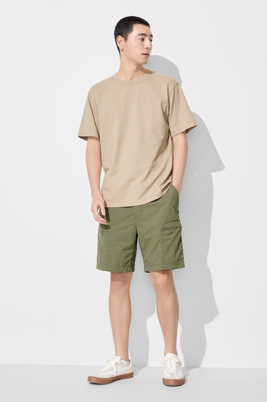 防潑水機能工裝短褲-男