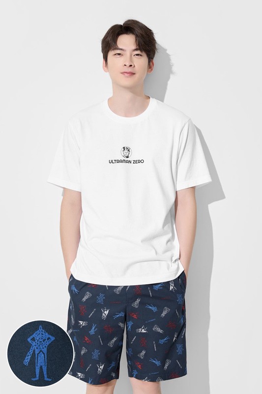 超人力霸王印花輕便短褲-男