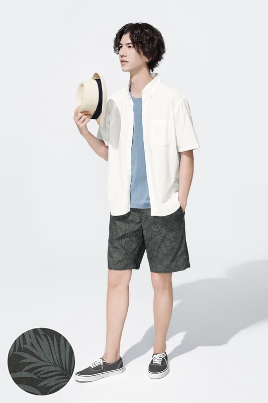 印花輕便短褲-02-男