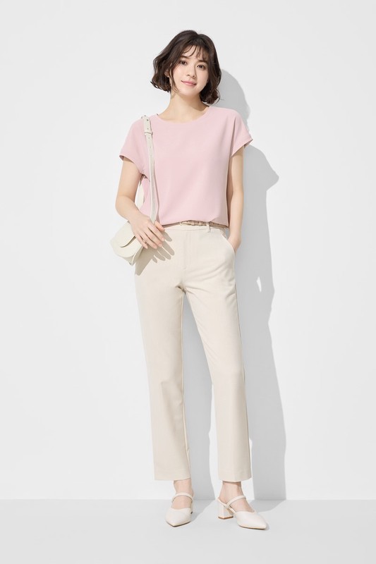 輕柔連袖寬版上衣-女