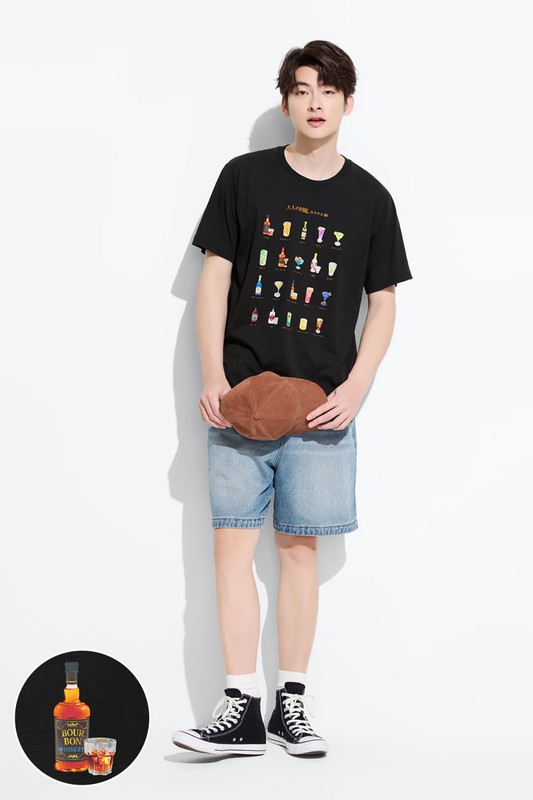 大人的圖鑑印花T恤-11-男