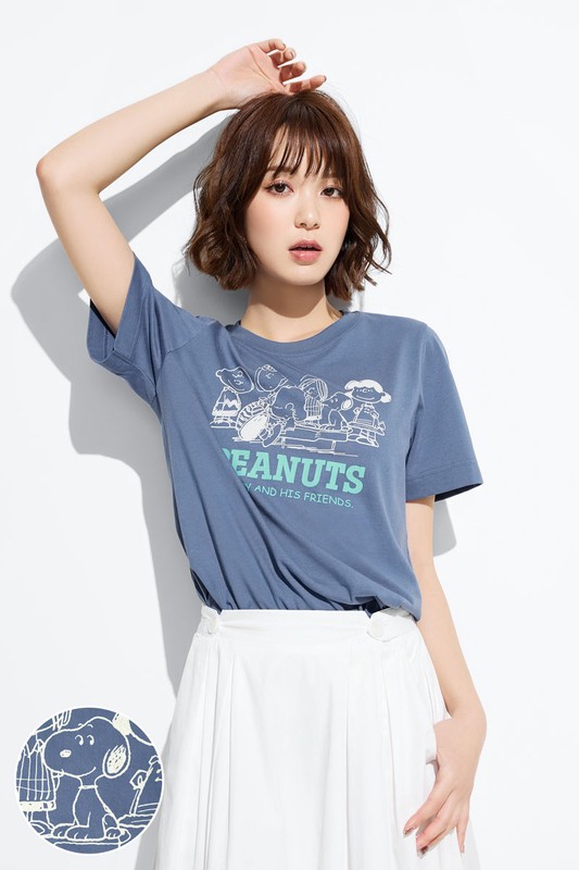 史努比系列厚版印花T恤-30-女