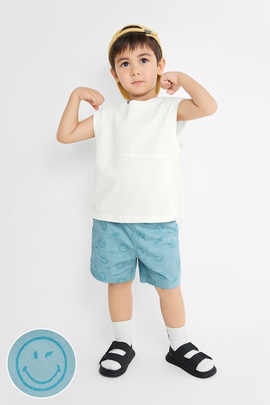 SmileyWorld®輕便鬆緊短褲-童