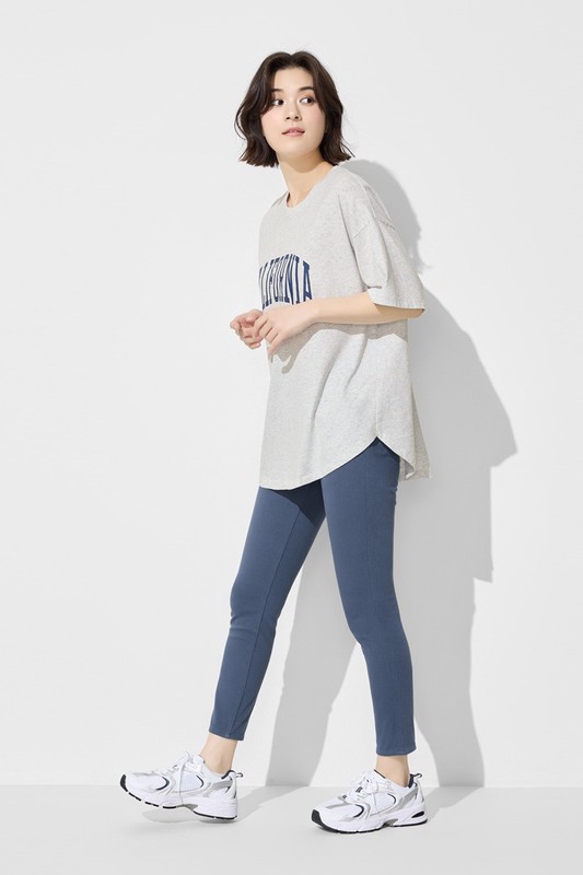 針織多色九分緊身褲-女