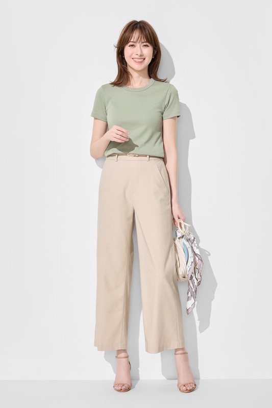 純棉厚實圓領T恤-女