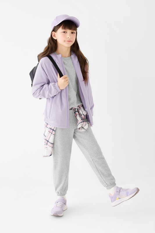 毛圈寬鬆束口長褲-童