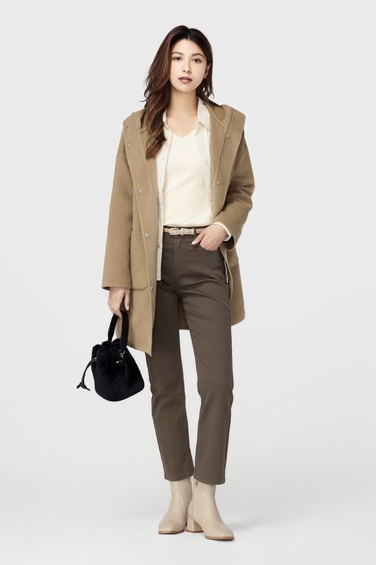 多色修身直筒九分牛仔褲-女