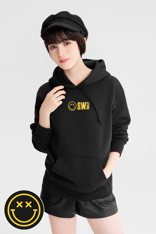 S.W.SMILEY®刷毛印花連帽衫-02-男
