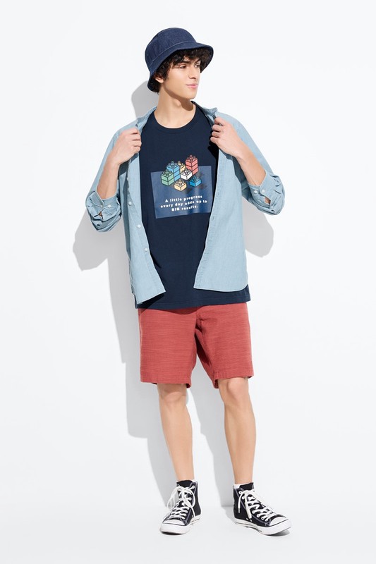 文字印花T恤-08-男