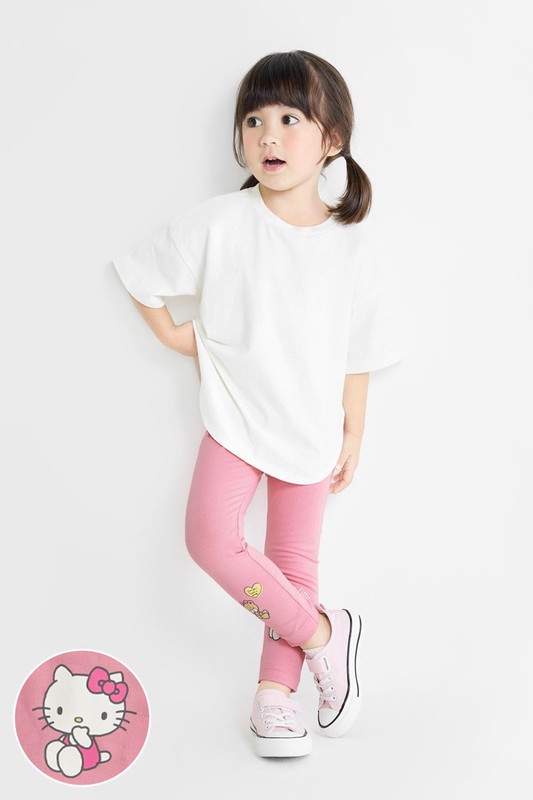 三麗鷗彈力九分內搭褲-童